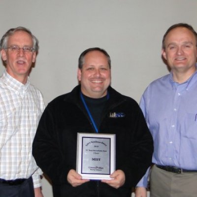 Receiving Safety Award for 2010 ConocoPhillips Bayway Refinery from Ray Wuertz (left) and Jim Smith (right)