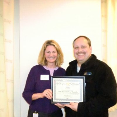 Receiving 2010 Sunoco Safety Award from Anne-Marie Ainsworth (Senior Vice President of Refining)