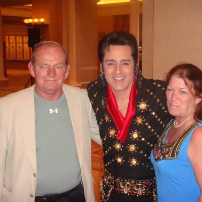 Jim & Debbie with Elvis? at the Convention Banquet