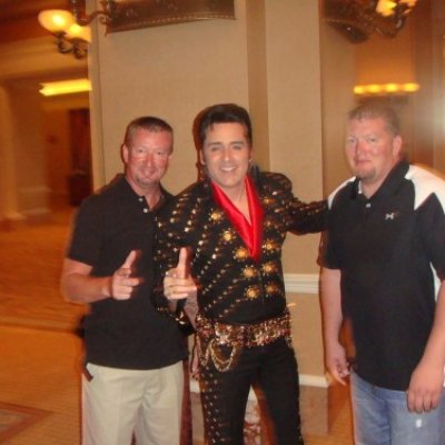 Joe & Mike with Elvis at Convention Banquet